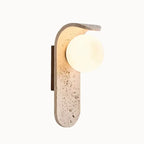 Aplique de Pared Escandinavo en Auténtico Travertino | Velor
