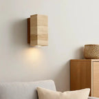 Aplique de Pared Moderno en Travertino y Madera | Elin