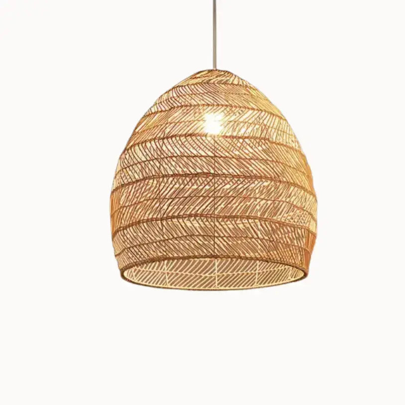 Suspensión de Bambú de Estilo Nórdico Ø 25 cm | Dome