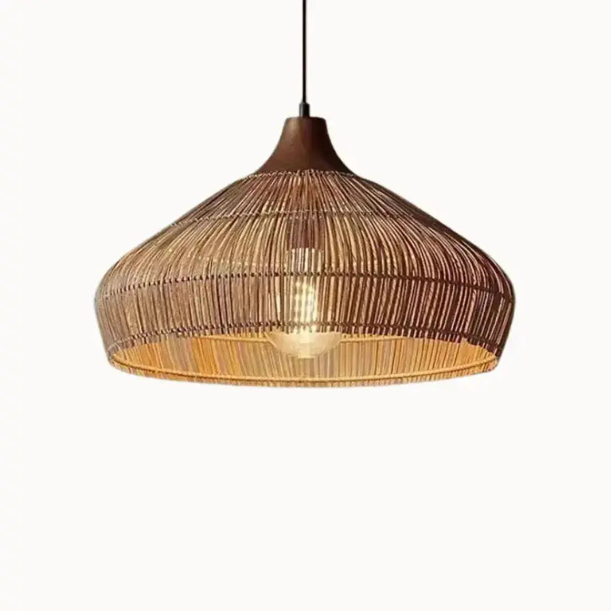 Suspensión de Ratan Natural Ø 40 cm - Diseño Nella