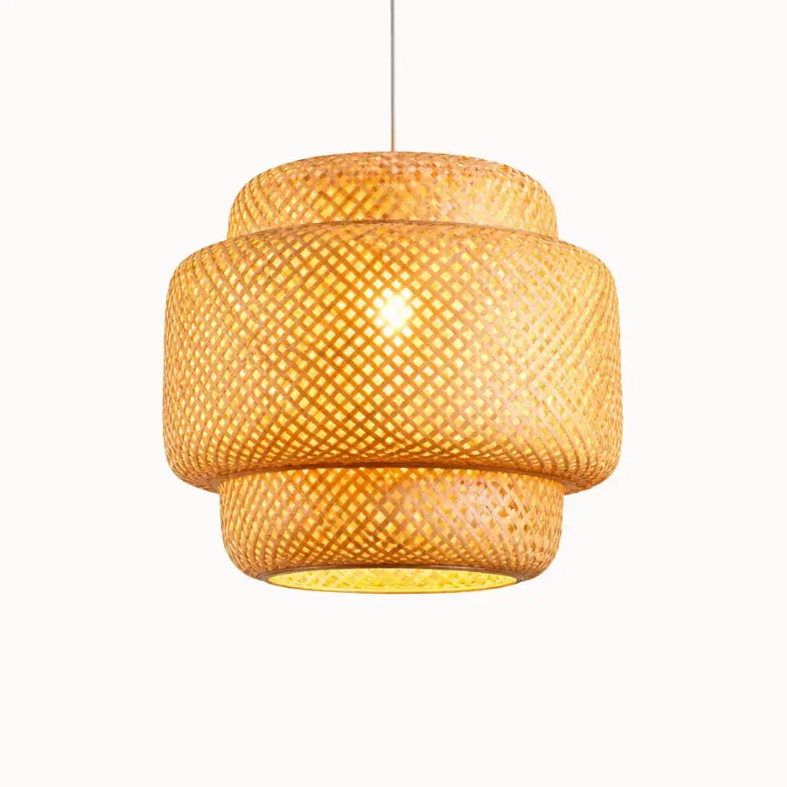 Suspensión de Bambú Natural Ø 30 cm | Nomi