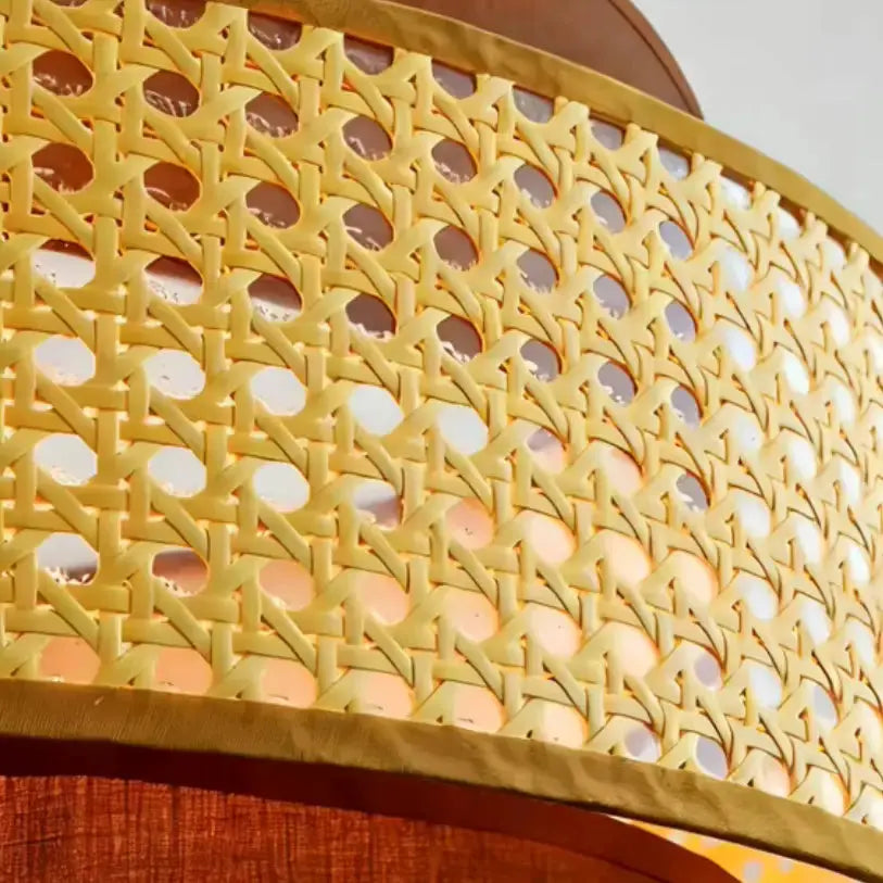 Runa - Lámpara colgante de ratán natural con diseño nórdico - Ø 40 cm