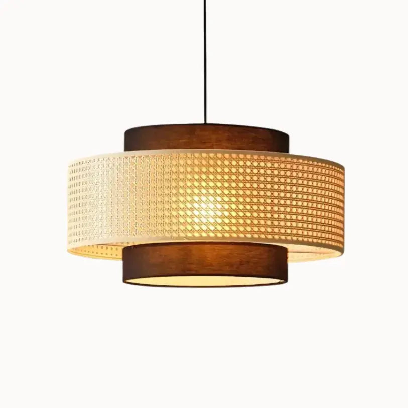 Runa - Lámpara colgante de ratán natural con diseño nórdico - Ø 40 cm