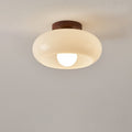 Lámpara de Techo Crema Estilo Bauhaus Francés