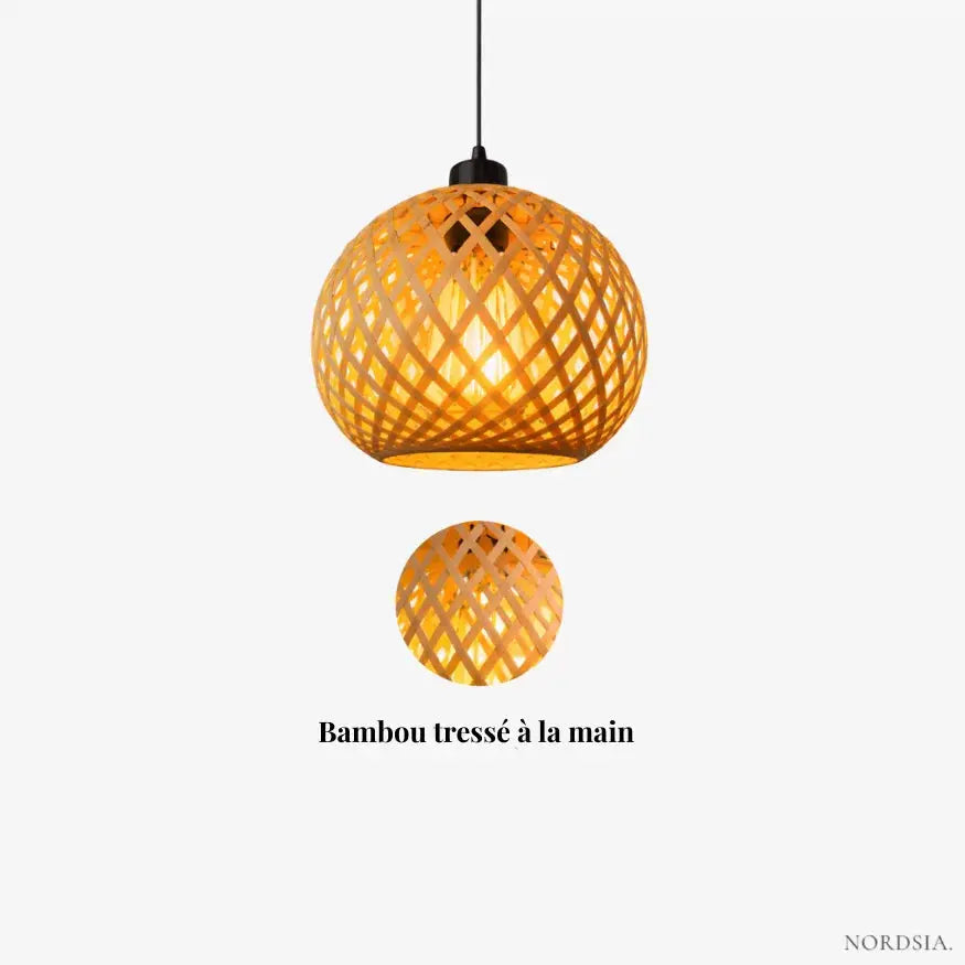 Esfera de Bambú para Suspensión Ø 20 cm | Ronden
