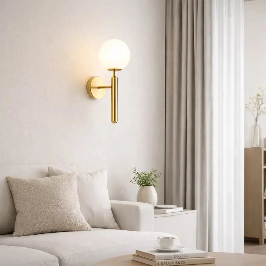 Moderna Aplique de Pared Dorado | Auren