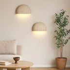 Modelo Hamar - Aplique de Pared en Travertino con Diseño de Media Luna