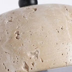 Elegante Aplique de Pared en Travertino y Madera | Modelo Ingrid