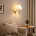 Sael Aplique de Pared Vintage en Metal y Tela