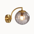 Arandela de Diseño en Vidrio y Metal Dorado | Sélune