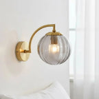 Arandela de Diseño en Vidrio y Metal Dorado | Sélune
