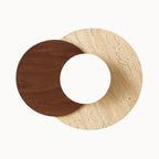 Escandinavian Wall Sconce in Travertine and Wood | Verdalsøra