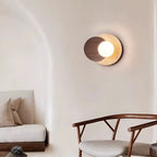 Escandinavian Wall Sconce in Travertine and Wood | Verdalsøra