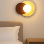 Escandinavian Wall Sconce in Travertine and Wood | Verdalsøra