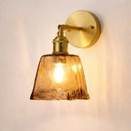 Fenra Aplique de Pared de Vidrio Ámbar con Diseño Elegante