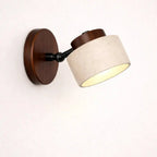Escandinavian Wall Sconce in Travertine and Wood | Kiven