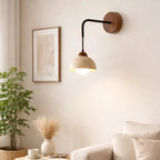 Aplique de Pared Moderno en Travertino y Madera | Porva