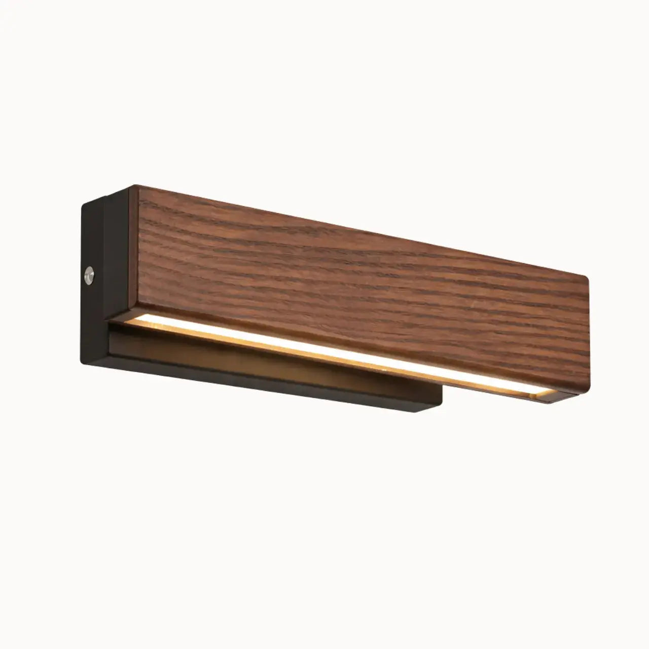 LED Wall Sconce with Walnut Design Ø 30 cm | Hørne