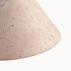Escandinavian Wall Sconce in Travertine and Wood | Lyra Model