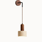Aplicación de pared escandinava en travertino y madera | Elvik