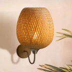 Arvin - Aplique de Pared de Bambú Natural Ø 25 cm