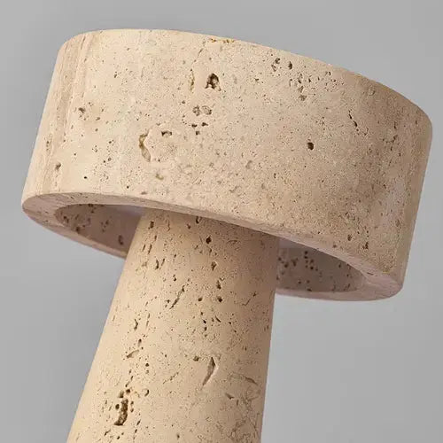 Lámpara de mesa LED moderna en travertino | Neri