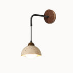 Aplique de Pared Moderno en Travertino y Madera | Porva