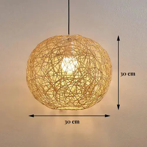 Esfera Colgante de Ratán y Bambú Ø 30 cm | Liora