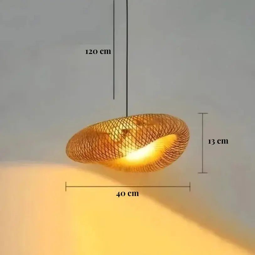 Suspensión Escandinava de Bambú Ø 40 cm | Aina
