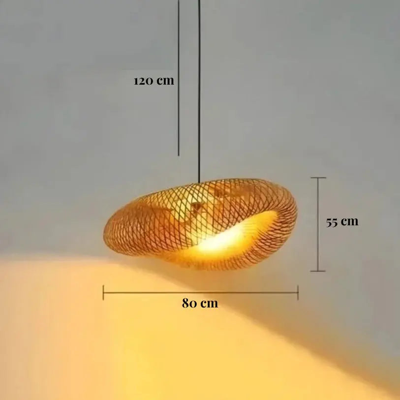 Suspensión Escandinava de Bambú Ø 40 cm | Aina