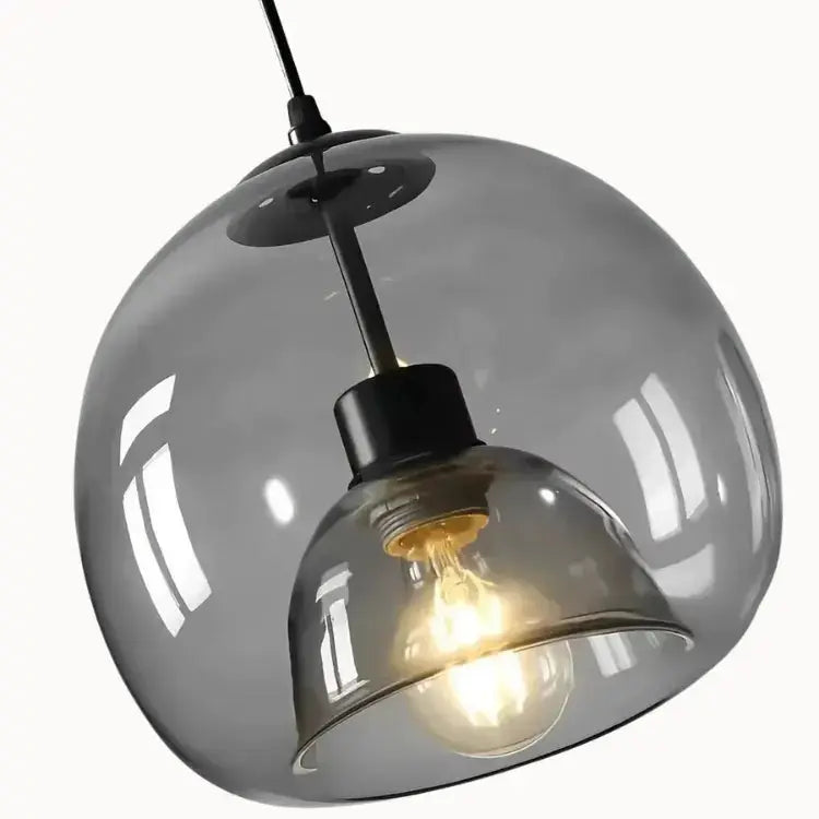 Suspensión Minimalista de Vidrio Ø 20 cm | Elina