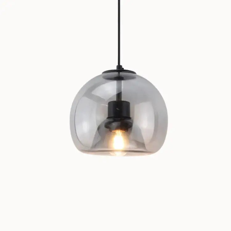 Suspensión Minimalista de Vidrio Ø 20 cm | Elina