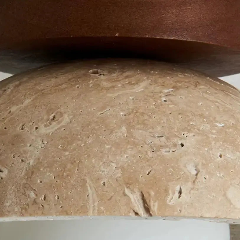 Vare - Lámpara de Techo Escandinava en Travertino y Madera