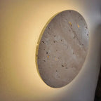 Fosenavåg - Aplique de Pared LED en Travertino Natural