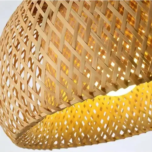 Suspensión de Bambú Escandinavo Ø 30 cm | Lumea