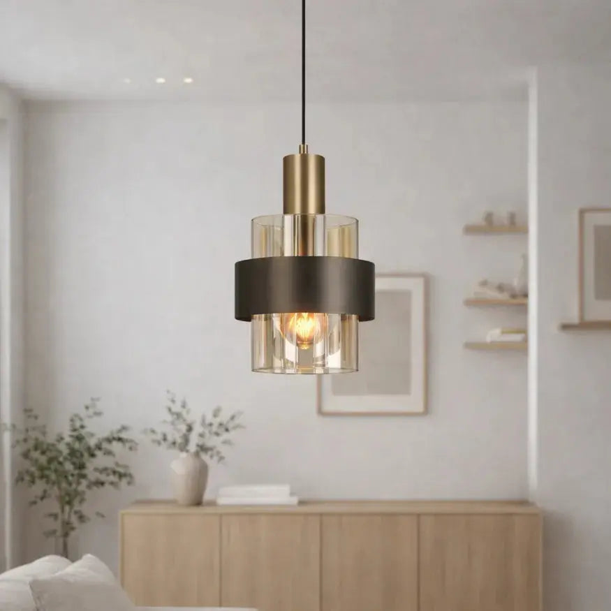 Moderna Lámpara Colgante de Vidrio Ø 20 cm | Nola