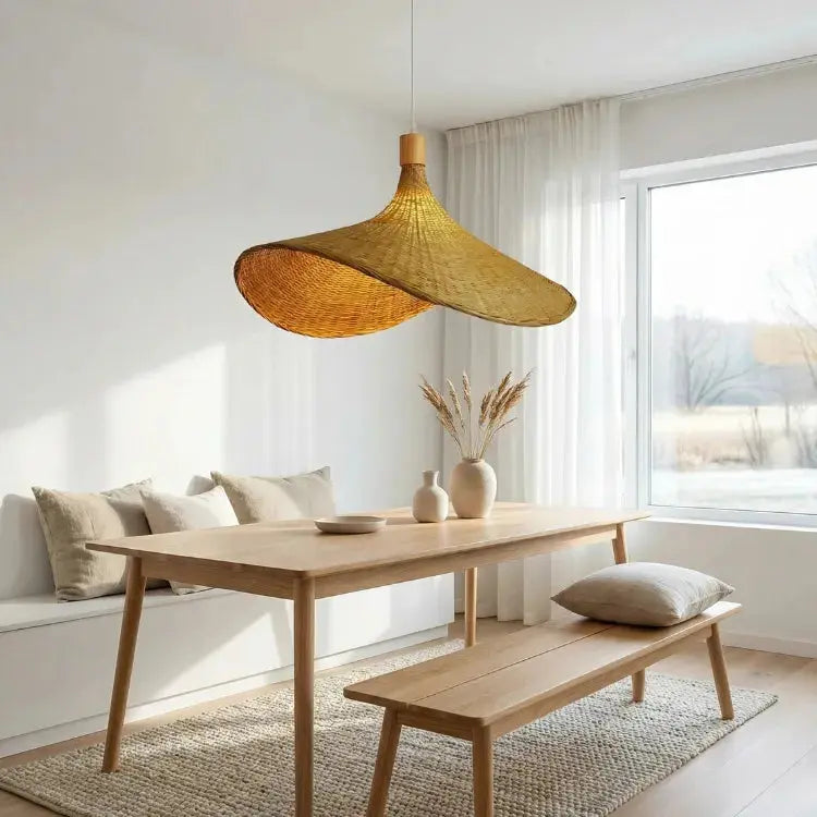 Escultura Colgante de Bambú Ø 30 cm | Våga