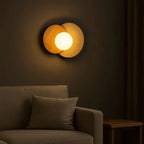 Escandinavian Wall Sconce in Travertine and Wood | Verdalsøra